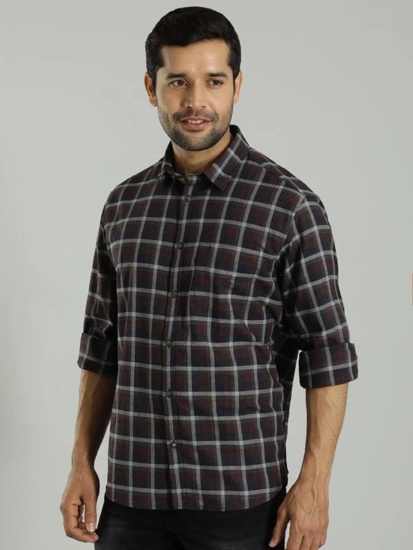 Indian Terrain Men Checkered Multicolor Shirt